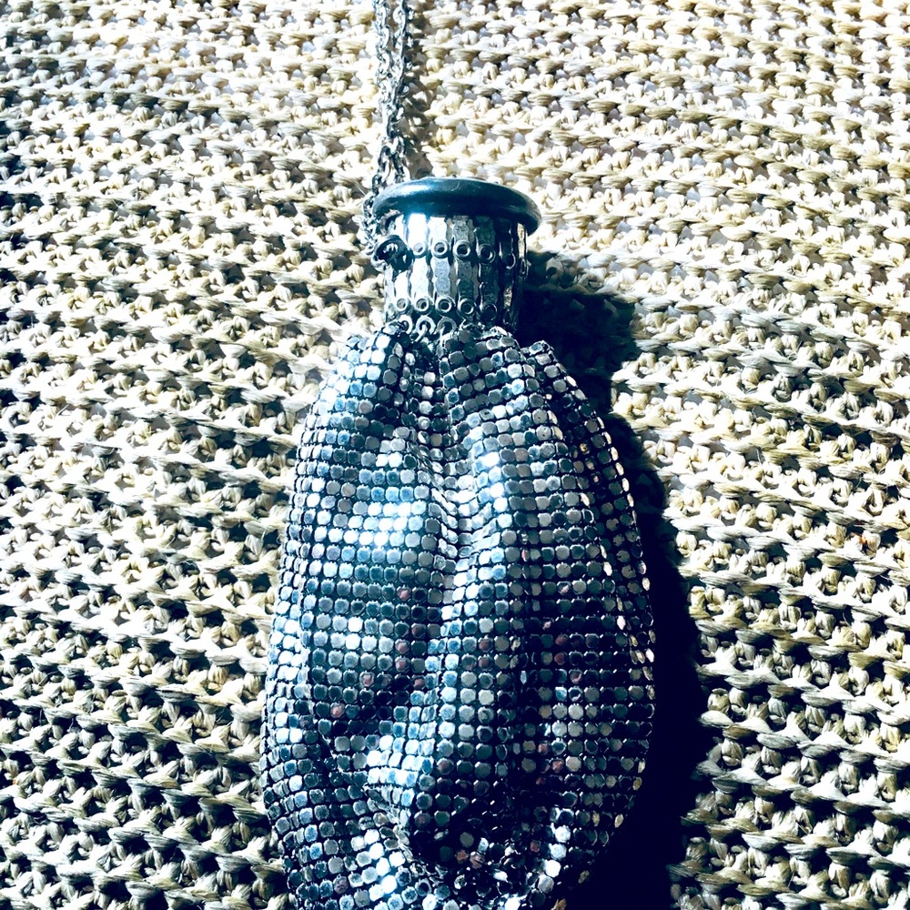 Mesh Whiting and Davis Company silver handbag